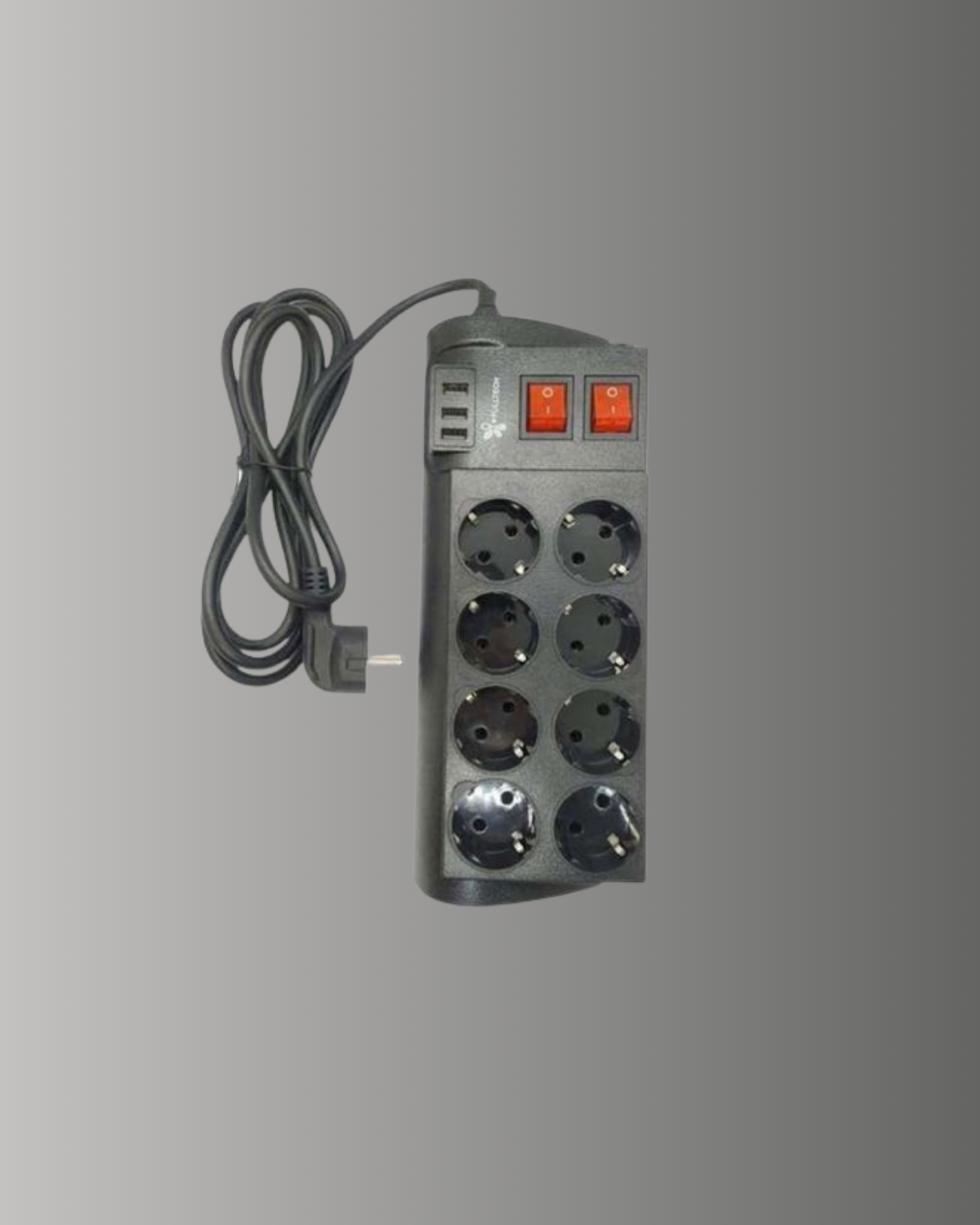2 Metre Güçlü Çoklu Priz 8 Soket Yeni Nesil