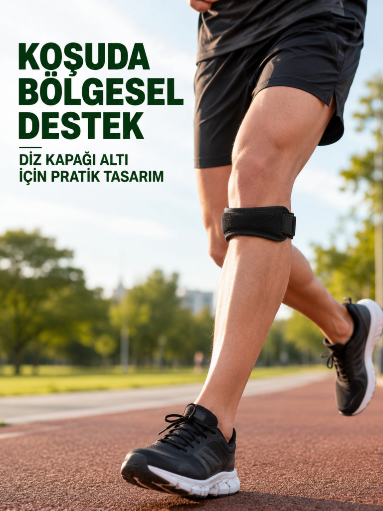 iz Altı Tendon Destek Bandı Ayarlanabilir Cırtlı Sporcu Bandı
