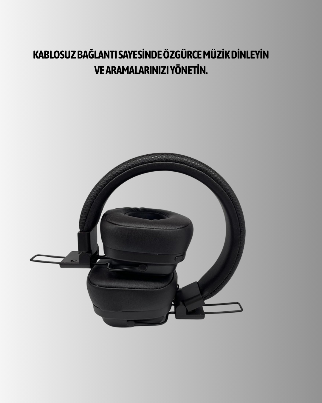 Ergonomik Konforlu Kablosuz Kulak Üstü Bluetooth Kulaklık Yeni Nesil