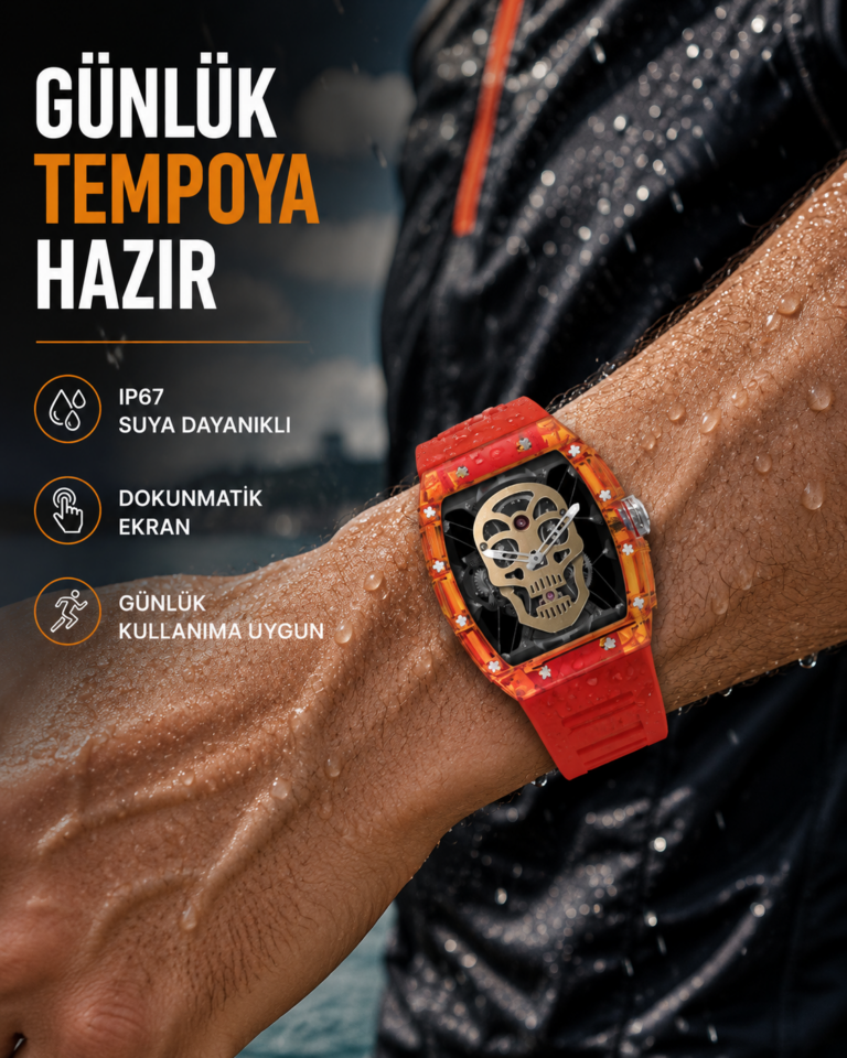 Dokunmatik Akıllı Saat Spor ve Günlük Kullanım Yeni Nesil