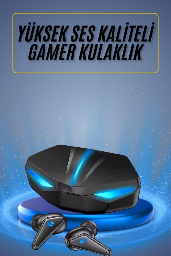 Oyuncu Kulaklığı Mikrofonlu Kablosuz Kulaklık Powerbank Yüksek Ses Kaliteli
