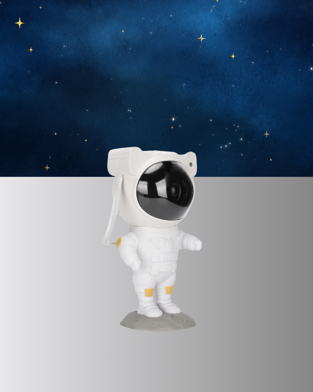 Astronot Şekilli Galaxy Projeksiyon Lambası Nebula Efektli Dekoratif Lamba