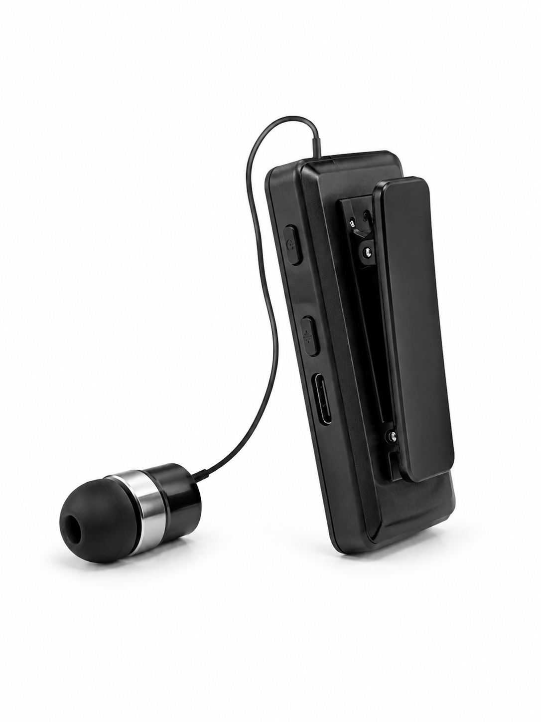 Taşınabilir Bluetooth Kulaklık Dijital Göstergeli Klipsli Tek Kulaklıklı Kompakt Cihaz