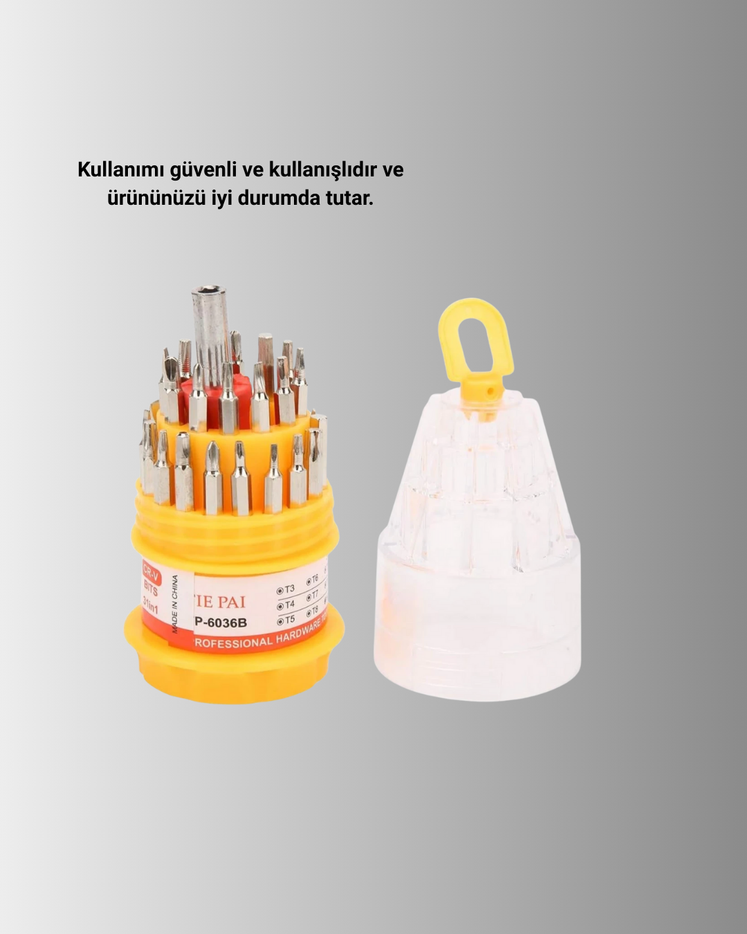 Elektronik Tamir Tornavida Seti Ateşe Dayanıklı ve Ergonomik