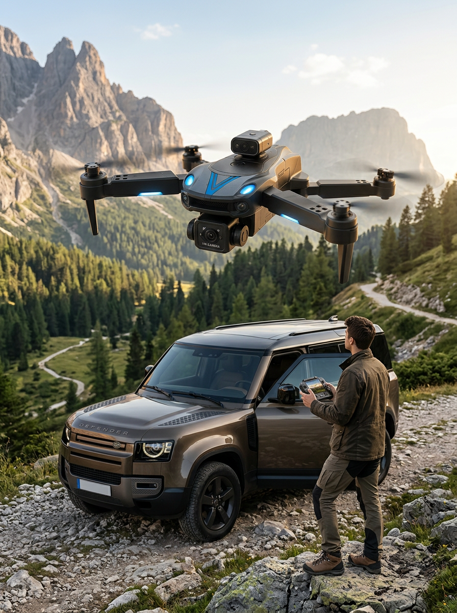 Uzaktan Kumandalı Çift Kameralı Hobi ve Fotoğraf Drone'u
