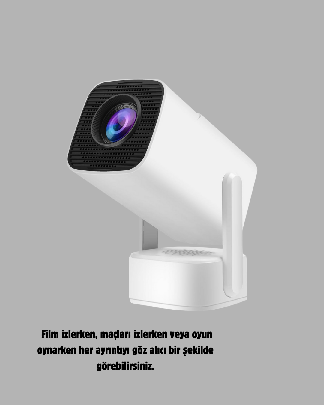 720p HD Projeksiyon Cihazı – Uzun Ömürlü Ampul, Canlı Renkler ve Evde Sinema Keyfi