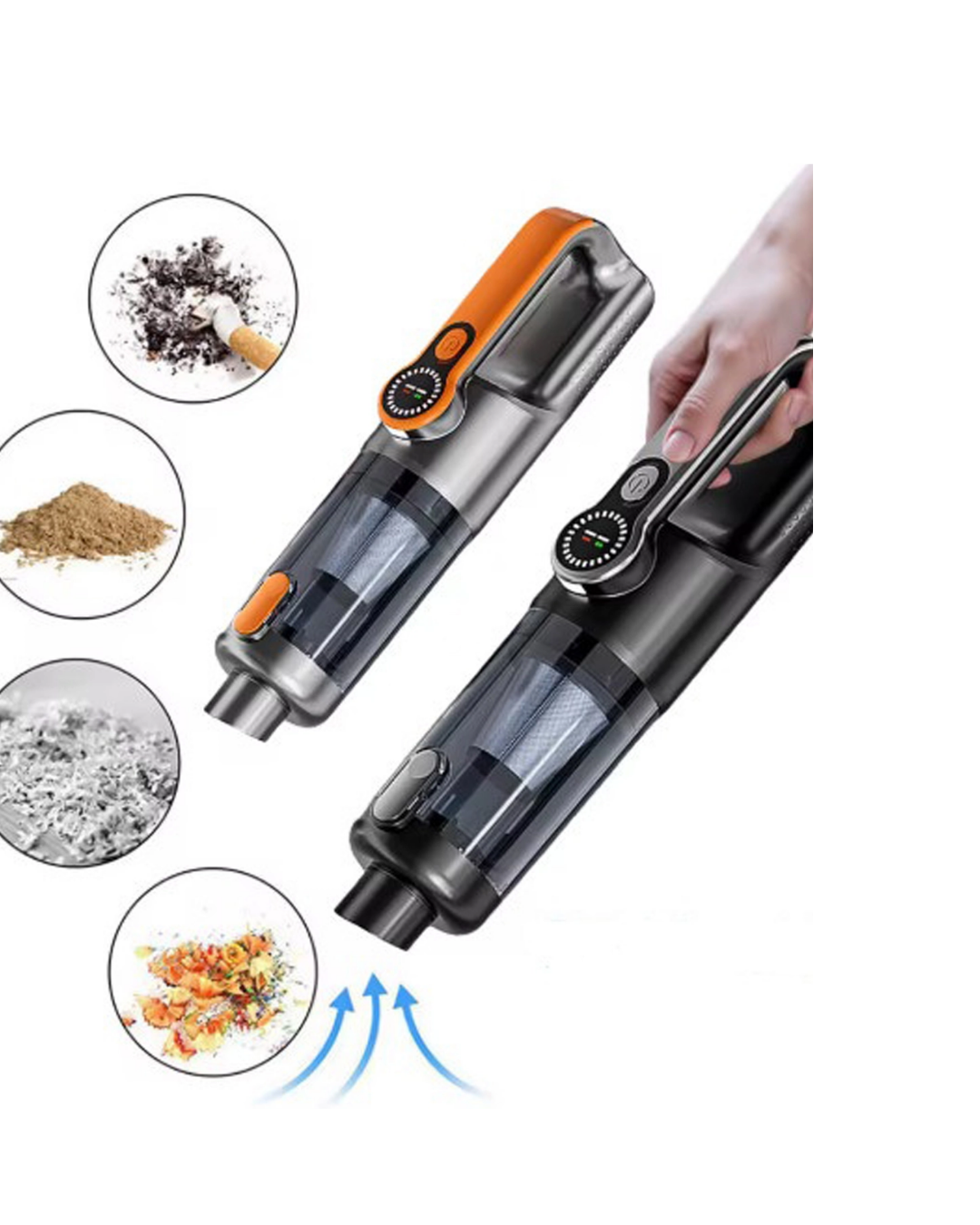 Kompakt Kablosuz Süpürge Güçlü Çekiş ve Düşük Ses Seviyesi