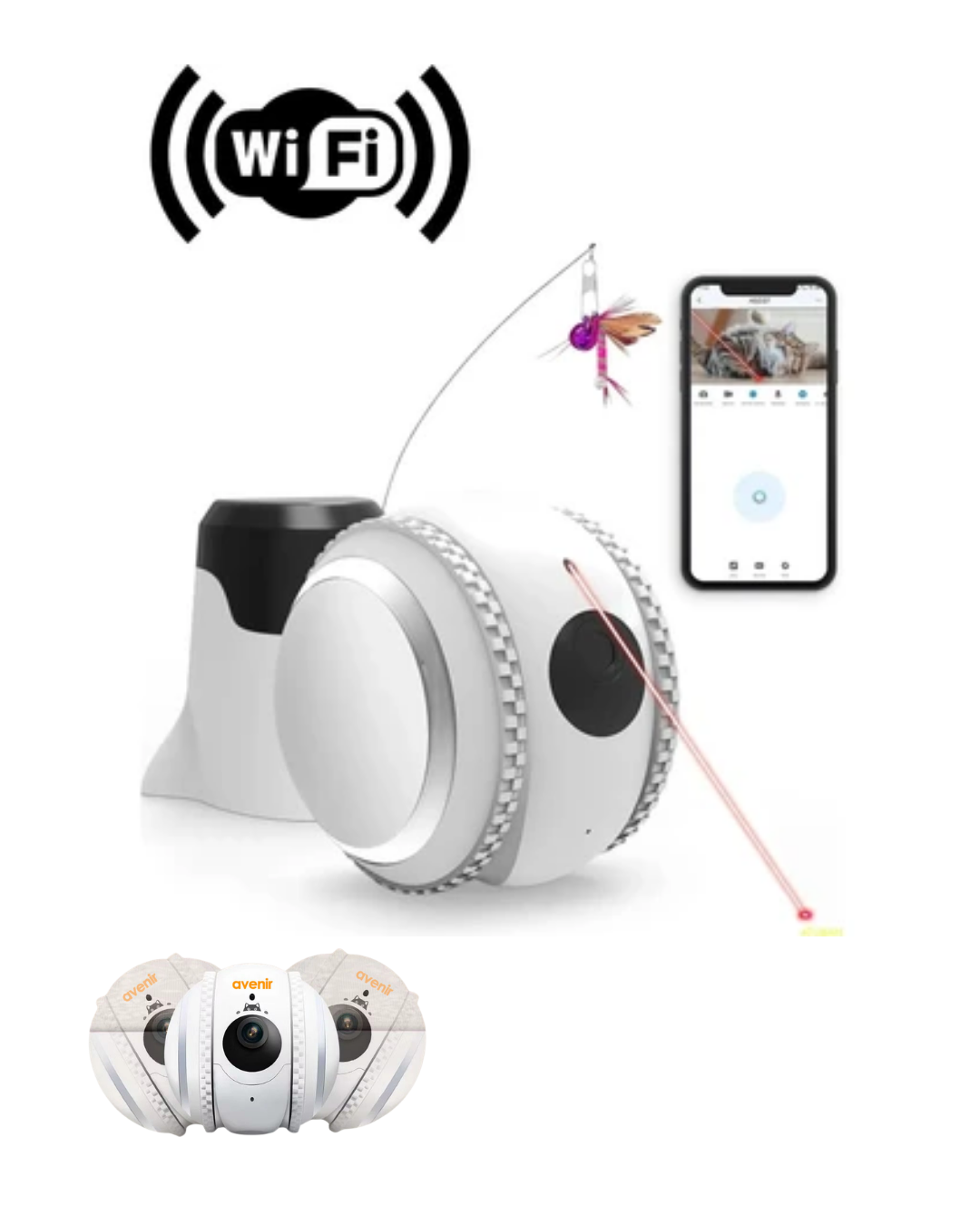 Yapay Zekalı Akıllı Takip Kamerası WiFi Bebek ve Evcil Hayvan İzleme