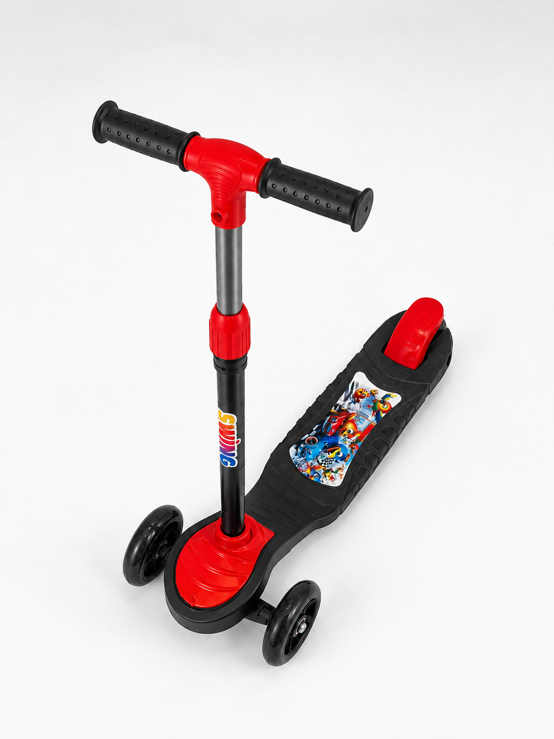 Çocuk Skuteri 3 Tekerlekli Geniş Basma Alanlı Ayarlanabilir Boy Scooter