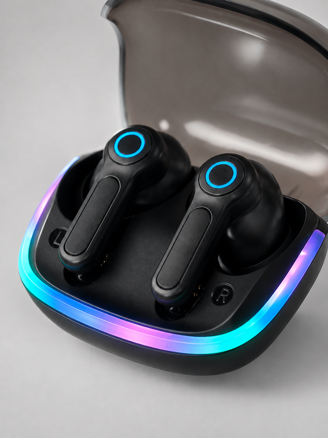 WS Bluetooth Kulaklık Quad ENC HD Voice 500mAh Şarj Kutulu Kablosuz Kulaklık