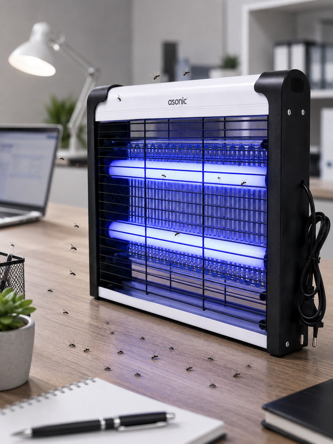 Ev, Ofis ve İş Yerleri İçin Sessiz UV LED Sinek Yakalama Cihazı