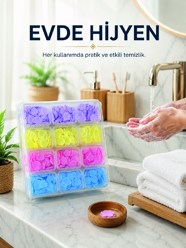 24 Adet Tek Kullanımlık Yaprak Sabun