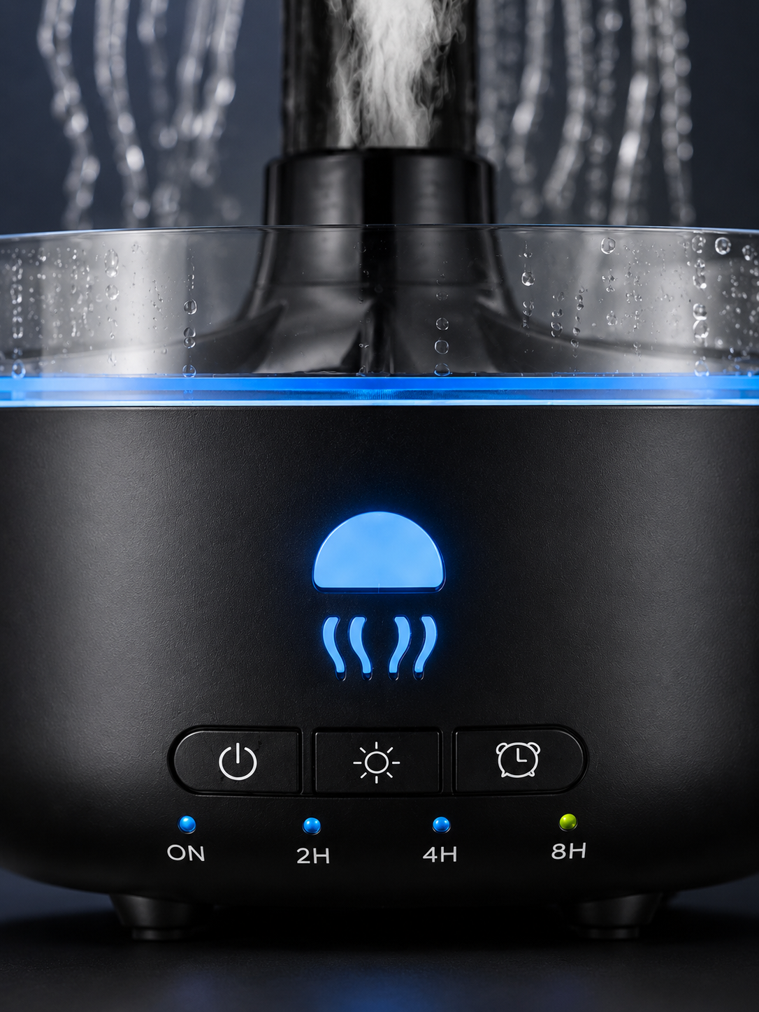USB Çalışan Denizanası Hava Nemlendirici 7 Renk RGB Aydınlatmalı Sessiz Buhar Makinesi