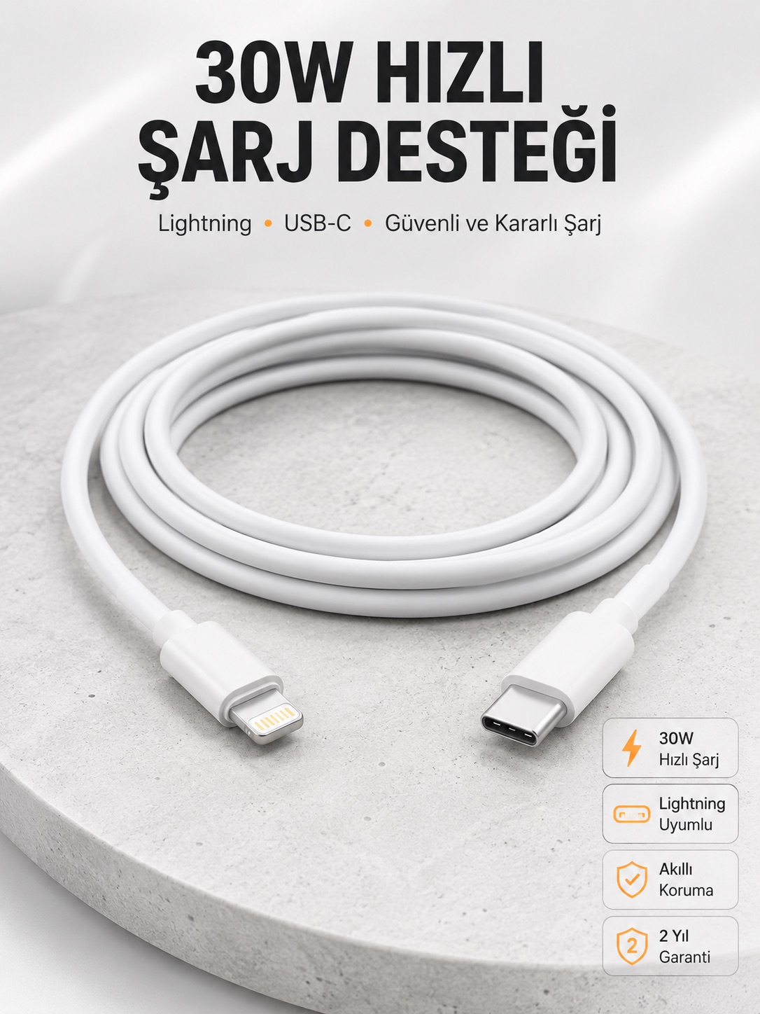 IOS Tüm Serilerle Uyumlu 30W Hızlı Şarj Aleti 11 12 13 14/Pro Max Mini Plus
