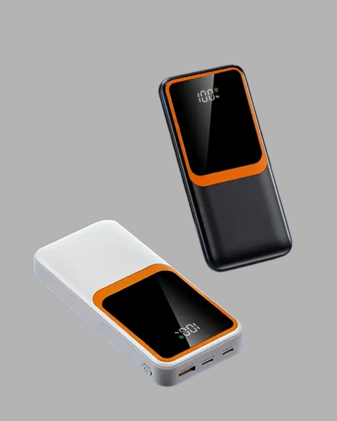 Taşınabilir 10000 mAh Powerbank Dijital Göstergeli, Type-C ve USB Çıkışlı