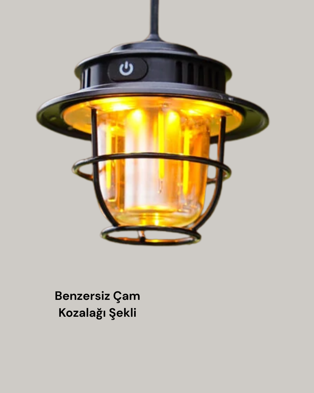 Dekoratif ve Fonksiyonel Taşınabilir Kamp Gece Lambası