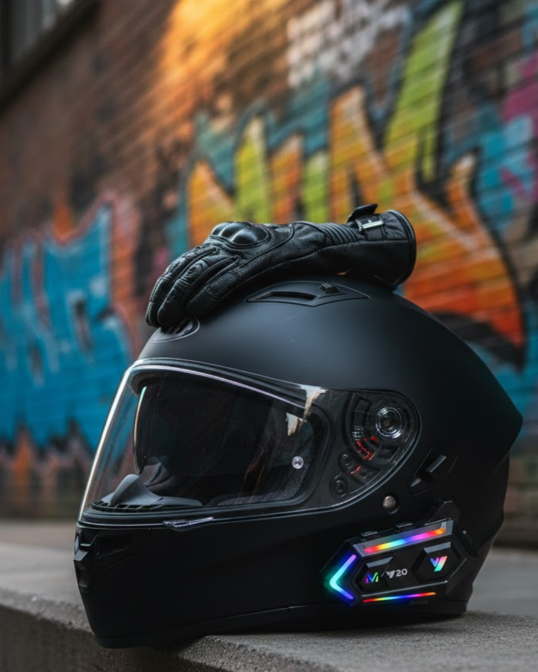 Intercom Mesafeli IPX6 Suya Dayanıklı Kask Kulaklık Sistemi